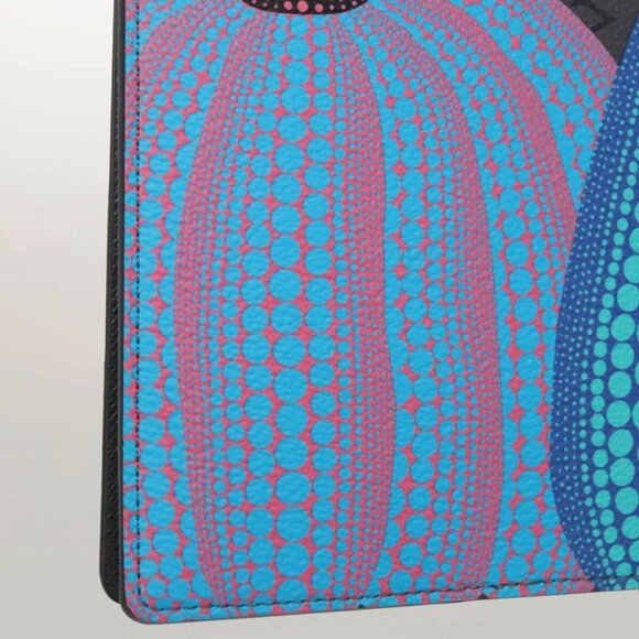 LOUIS VUITTON Monogram Yayoi Kusama Quverture Carnet Note Cover Blue - Picture 11 of 15